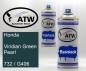 Preview: Honda, Viridian Green Pearl, 732 / G406: 400ml Sprühdose + 400ml Klarlack - Set, von ATW Autoteile West.